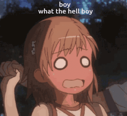 Misaka Mikoto Red Face GIF