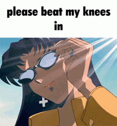 Misato Shades Off Hot Anime Girl Meme GIF
