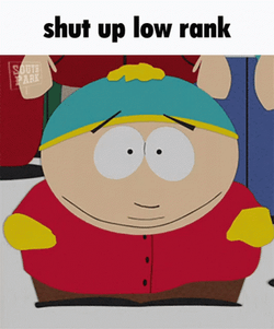 Mischievous Eric Cartman Shut Up Low Rank GIF