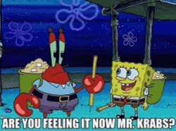 Mischievous Mr Krabs Image Selection GIF