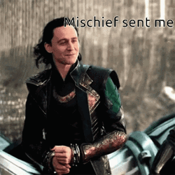 Mischievous Smile Loki GIF