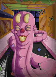 Mischievous Smile Monster GIF