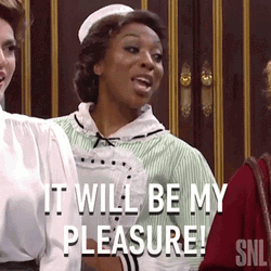 Miss Fink It Will Be My Pleasure GIF