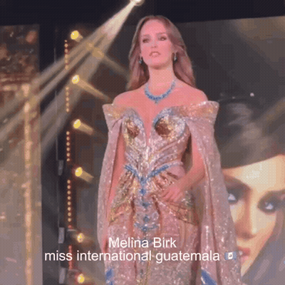 Miss International Guatemala Melina Birk On Stage GIF