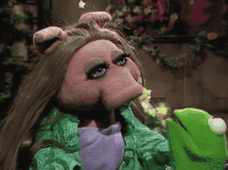 Miss Piggy Falling In Love Kermit The Frog GIF