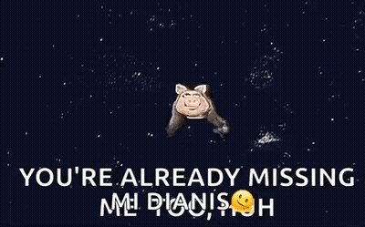 Miss Piggy From The Muppet Show Is Smiling And Says " You 'Re Already Missing " GIF