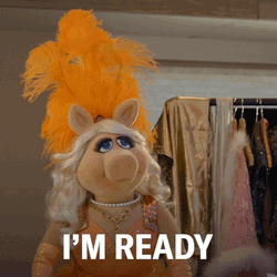 Miss Piggy Getting Ready GIF