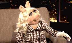 Miss Piggy Shakes Head GIF