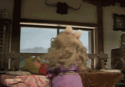 Miss Piggy Turns Wonder Woman GIF