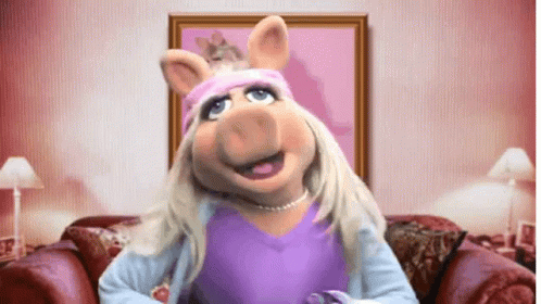 Miss Piggy Wearing Tiara GIF