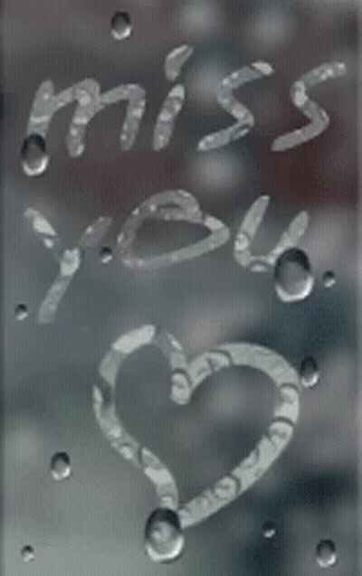 Miss Written On Glass With Heart GIF
