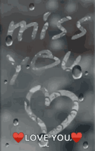 Miss You Heart Drawing GIF