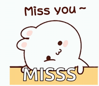 Miss You Misss Cartoon Bear GIF