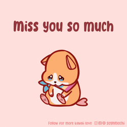 Miss You So Much Sad Cute Dog GIF