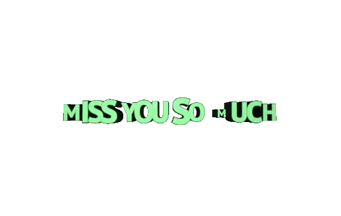 Miss You So Much Text Sticker