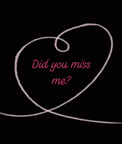 Missed Me Heart Drawing GIF