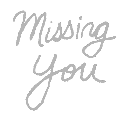 Missing Word In Cursive Font Sticker