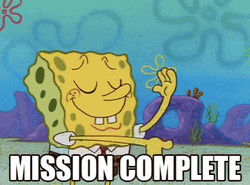 Mission Accomplished SpongeBob Rubbing Hands GIF