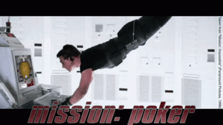 Mission Impossible Man Playing Poker GIF