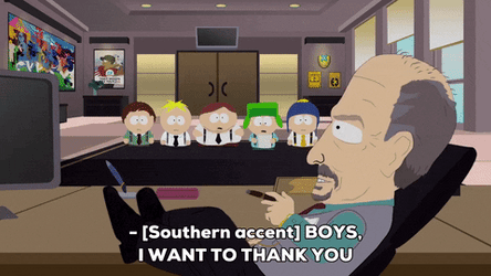 Mister Peters Saying Thank You To Kids In His Office GIF