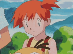 Misty Holding Psyduck GIF