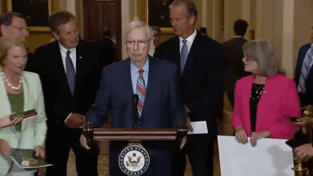 Mitch McConnell Blank Stare Meme GIF