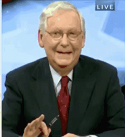 Mitch McConnell Fake Smile Meme GIF