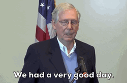 Mitch McConnell Had A Good Day Meme GIF