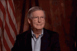 Mitch McConnell Wandering Eyes Meme GIF