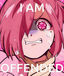 Mitsuba Crying Saying I Am Offended GIF