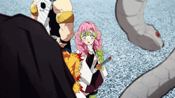 Mitsuri Looking At Obanai Iguro GIF