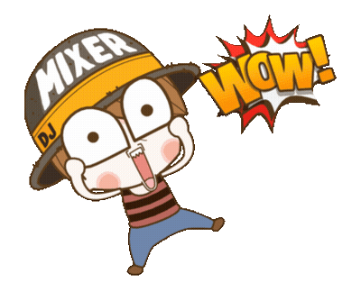 Mixer My Husband Only Say Wow Cartoon Text GIF