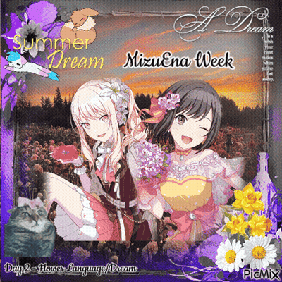 Mizuena Week Poster With Two Anime Girls GIF