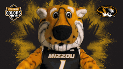 Mizzou Tiger Mascot Peace Out GIF