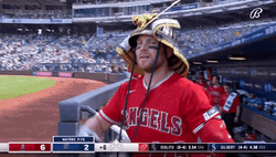 MLB LA Angels Brandon Drury Waving GIF