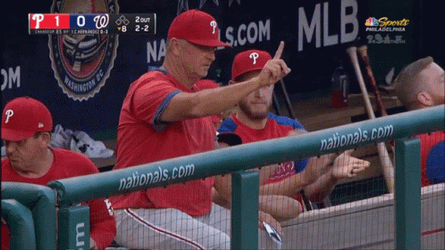 MLB Philadelphia Phillies Players In Bench GIF