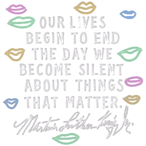 MLK Quote About Silence Sticker