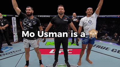 Mo Usman Is A Referee In A Ufc Ring GIF