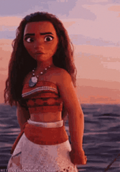 Moana Doll On Beach GIF
