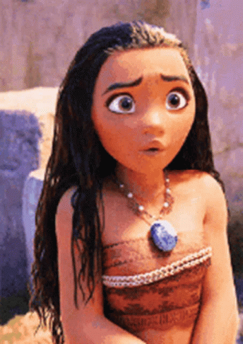 Moana From The Movie Moana Is Wearing A Necklace And A Bra . GIF