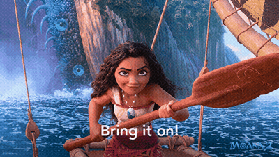 Moana Movie Poster Girl In Boat GIF