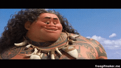 Moana Smiling With Tribal Necklace GIF