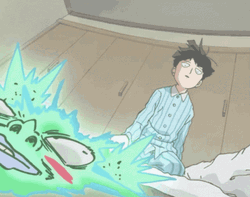 Mob Psycho 100 Kageyama Pounding Enemy GIF