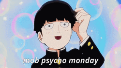 Mob Psycho 100 Monday Head Scratch GIF