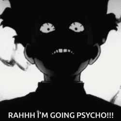 Mob Psycho 100 Transformation Going Psycho GIF