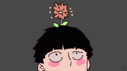 Mob Psycho Flower Growing On Shigeo Kageyama GIF