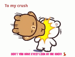Mocha Bear Flying Kick To His Crush Milk GIF