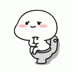 Mochi Blushing In Bathroom GIF