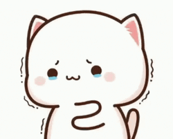 Mochi Cat Peach Sad Cry GIF