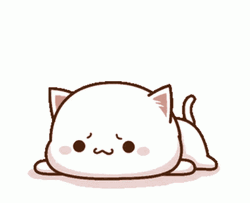 Mochi Cat Slumped Down GIF